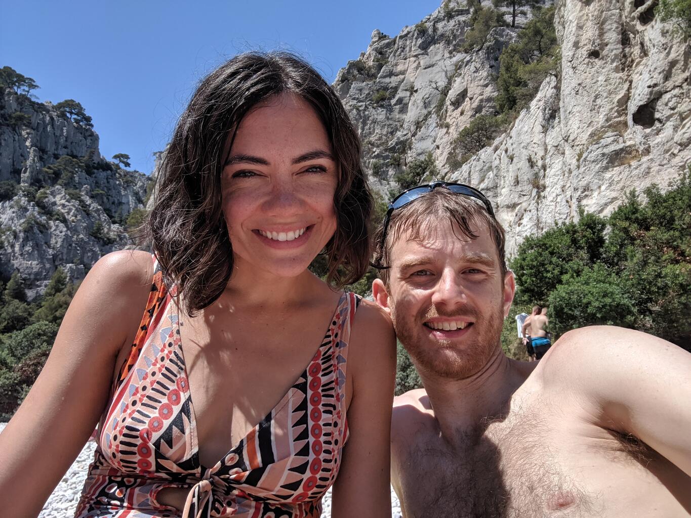 On the beach at Calanque d'En-Vau